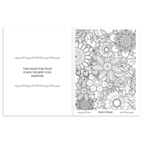 Adult Coloring Book - Hues of Happiness (Flowers)... from ASI 40480 Koozie Group / Norwood