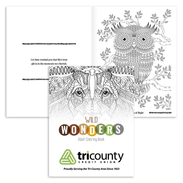 Adult Coloring Book - Shades of Relaxation (Animals)... from ASI 40480 Koozie Group