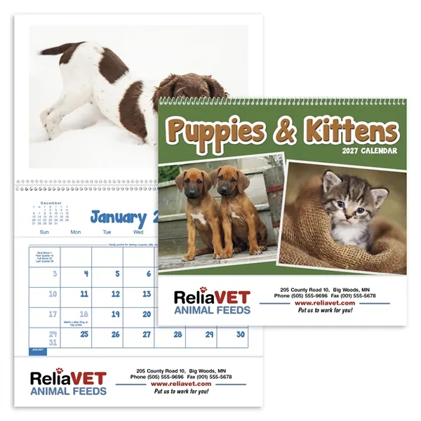Puppies & Kittens Pocket... from ASI 40480 Koozie Group / Norwood Triumph Calendar