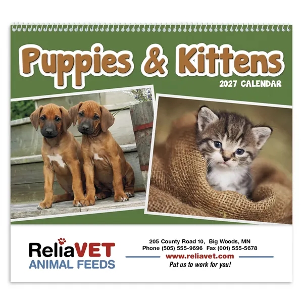 Puppies & Kittens Pocket... from ASI 40480 Koozie Group / Norwood Triumph Calendar