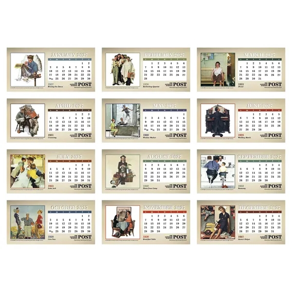 The Saturday Evening Post Desk... from ASI 40480 Koozie Group / Norwood Triumph Calendar