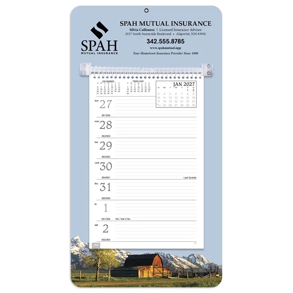 Full-Color Weekly Memo... from ASI 40480 Koozie Group / Norwood Triumph Calendar