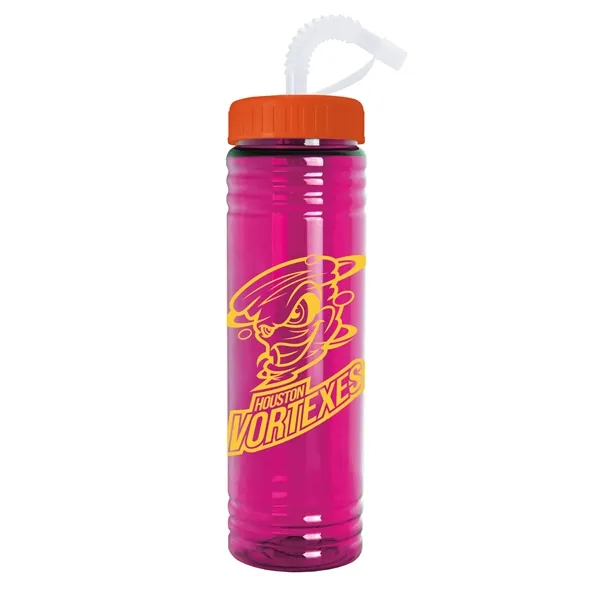 Slim Fit Water Bottle With Straw Lid - 24 oz.... from ASI 40480 Koozie Group