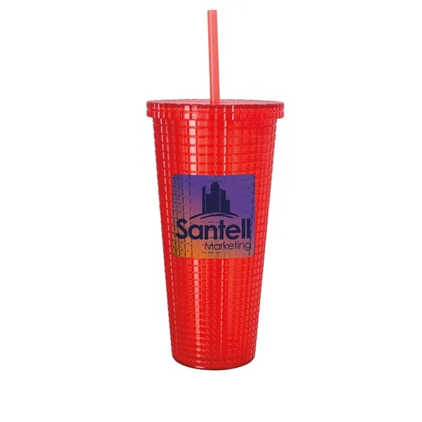 Square-Pattern Double-Wall Tumbler - 23 oz.... from ASI 40480 Koozie Group