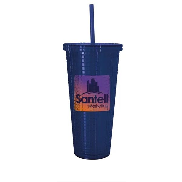 Square-Pattern Double-Wall Tumbler - 23 oz.... from ASI 40480 Koozie Group
