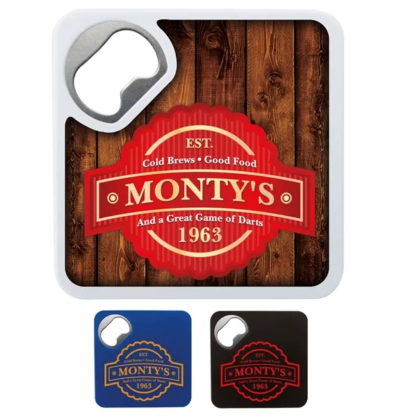 Bottle Opener Coaster... from ASI 40480 Koozie Group / Norwood