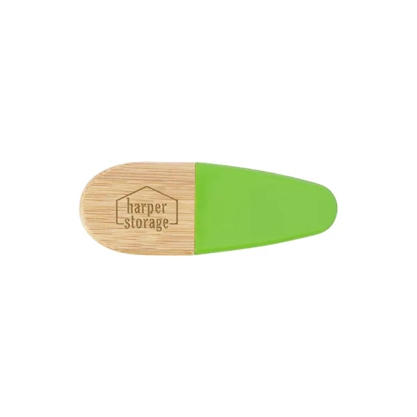 Recycled PS & Bamboo Magnetic Memo Clip... from ASI 79530 Prime Line