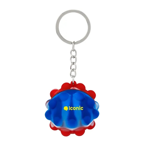 Recycled Push Pop Bubble Ball Fidget Sensory Keychain... from ASI 79530 Prime Line