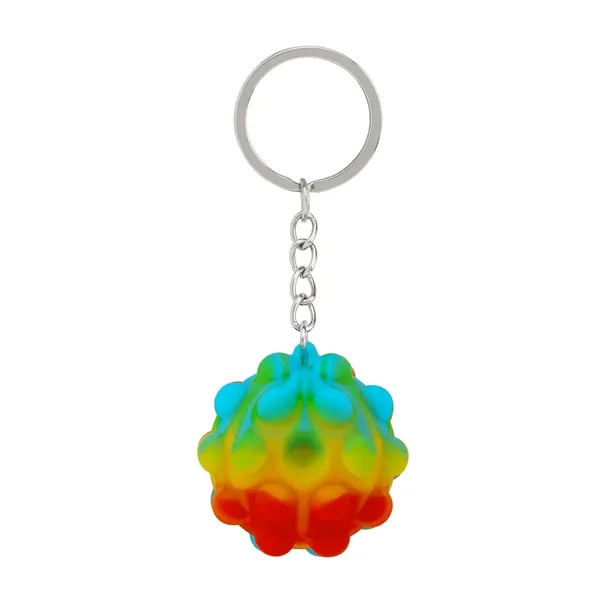 Recycled Push Pop Bubble Ball Fidget Sensory Keychain... from ASI 79530 Prime Line