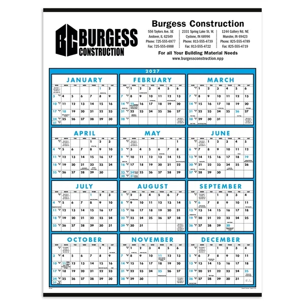 Span-A-Year Non-Laminated... from ASI 40480 Koozie Group / Norwood Triumph Calendar