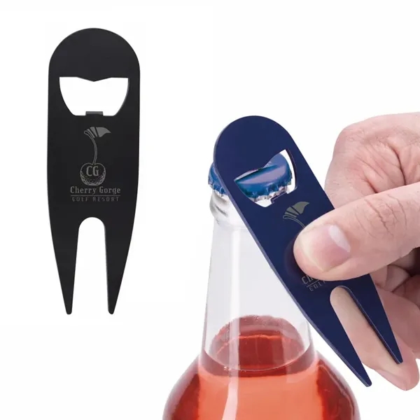 Modern Divot Tool with Bottle Opener... from ASI 40480 Koozie Group / Norwood