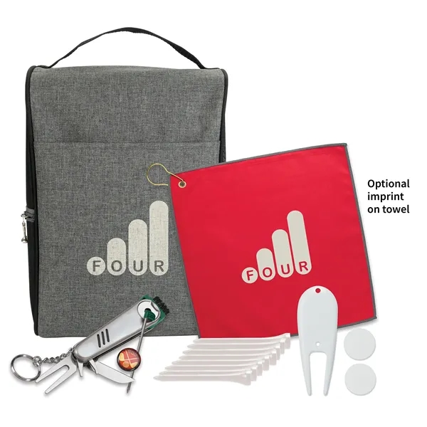 Heathered Shoe Bag Golf Kit... from ASI 40480 Koozie Group