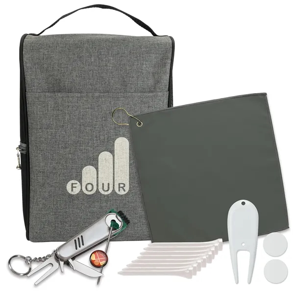 Heathered Shoe Bag Golf Kit... from ASI 40480 Koozie Group