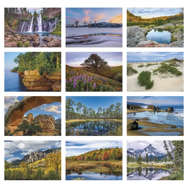 Scenic America® Executive-White Ad Calendar... from ASI 40480 Koozie Group / HotLine®