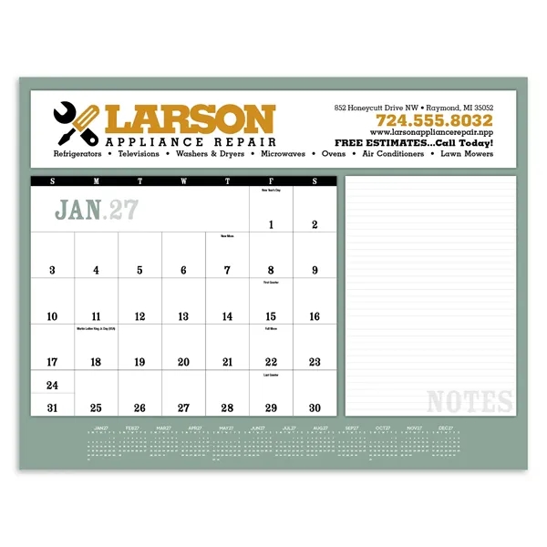 Notes Desk Pad... from ASI 40480 Koozie Group / Norwood Triumph Calendar