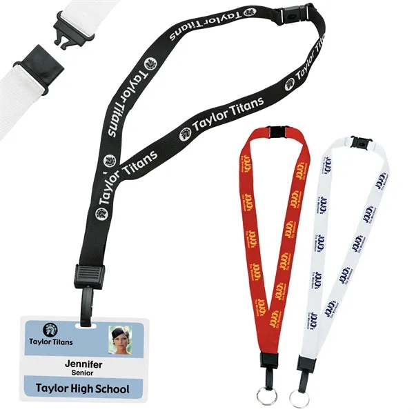 3/4" Breakaway Lanyard with Key Ring... from ASI 40480 Koozie Group / Norwood