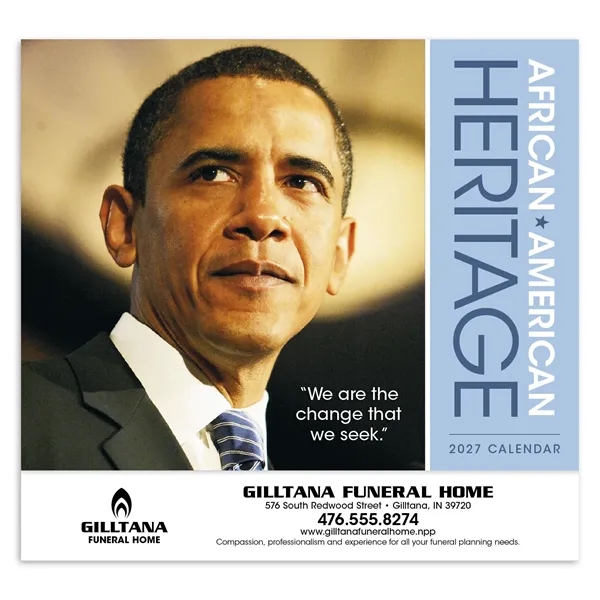 African-American Heritage Barack Obama... from ASI 40480 Koozie Group / Norwood Triumph Calendar