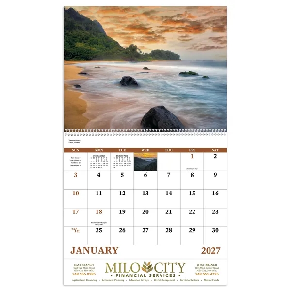 Landscapes of America - Spiral... from ASI 40480 Koozie Group / Norwood Triumph Calendar
