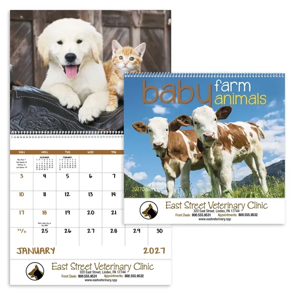 Baby Farm Animals - Spiral... from ASI 40480 Koozie Group / Norwood Triumph Calendar
