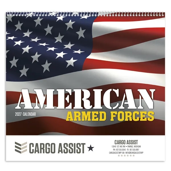 American Armed Forces - Spiral... from ASI 40480 Koozie Group / Norwood Triumph Calendar