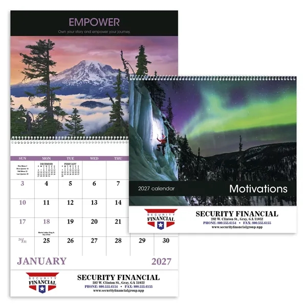 Motivations - Spiral... from ASI 40480 Koozie Group / Norwood Triumph Calendar