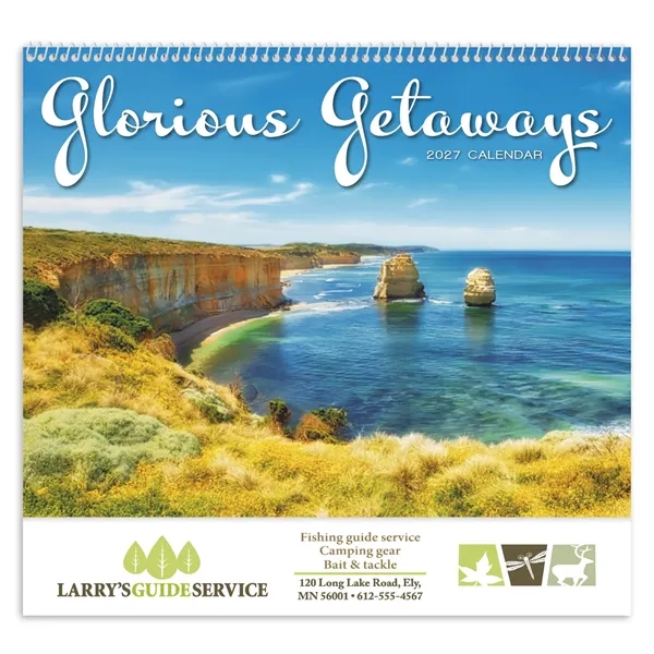 Glorious Getaways - Spiral... from ASI 40480 Koozie Group / Norwood Triumph Calendar