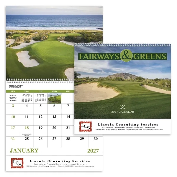 Fairways & Greens - Spiral... from ASI 40480 Koozie Group / Norwood Triumph Calendar