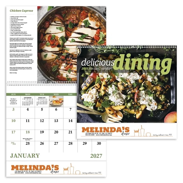 Delicious Dining - Spiral... from ASI 40480 Koozie Group / Norwood Triumph Calendar