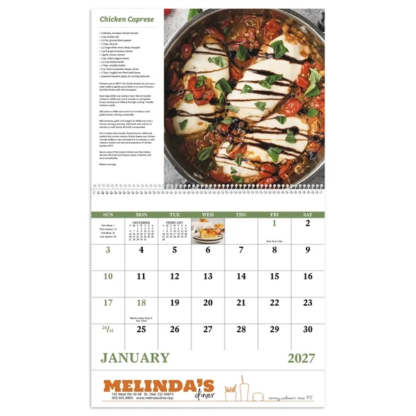 Delicious Dining - Spiral... from ASI 40480 Koozie Group / Norwood Triumph Calendar