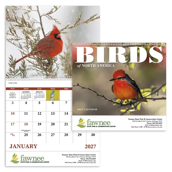 Birds of North America - Spiral... from ASI 40480 Koozie Group / Norwood Triumph Calendar