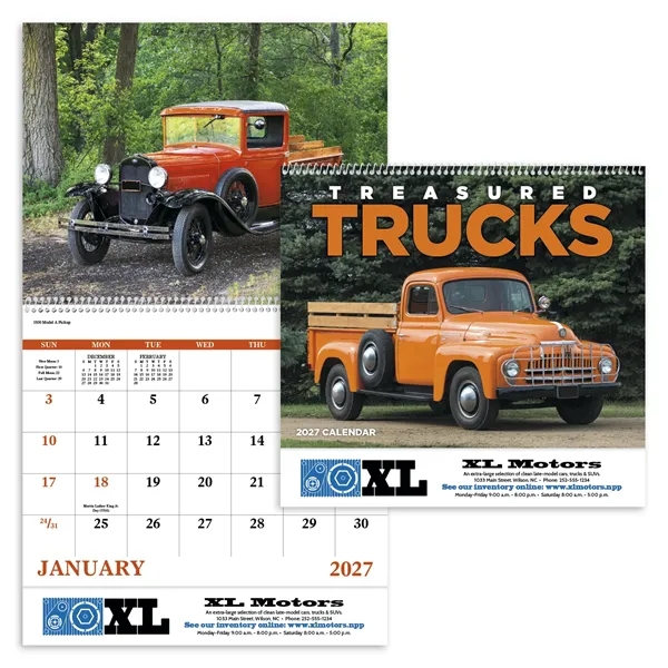 Treasured Trucks - Spiral... from ASI 40480 Koozie Group / Norwood Triumph Calendar
