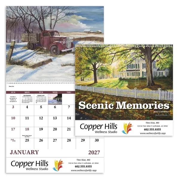 Scenic Memories - Spiral... from ASI 40480 Koozie Group / Norwood Triumph Calendar