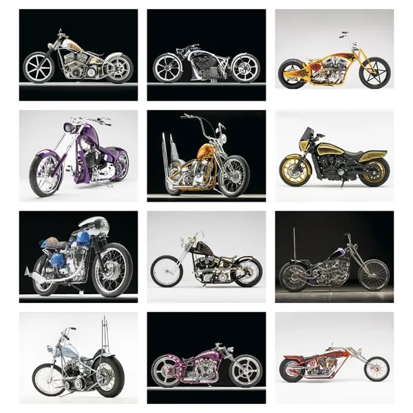 11 x 19 2024 Motorcycles calendar on #60 glossy paper with... from ASI 40480 Koozie Group / Norwood Triumph Calendar