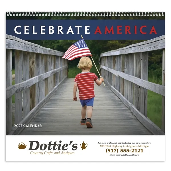 Celebrate America - Spiral... from ASI 40480 Koozie Group / Norwood Triumph Calendar