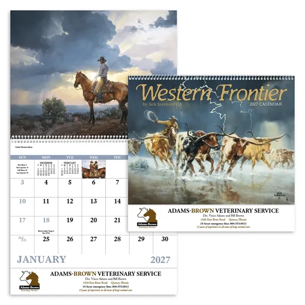 Western Frontier - Spiral... from ASI 40480 Koozie Group / Norwood Triumph Calendar