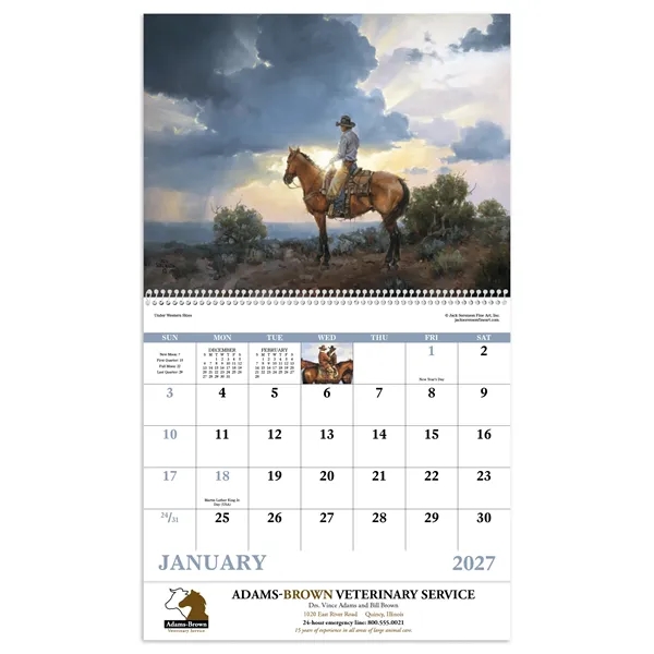 Western Frontier - Spiral... from ASI 40480 Koozie Group / Norwood Triumph Calendar