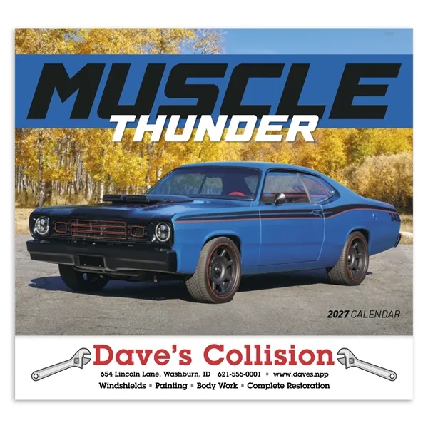 Muscle Thunder - Stapled... from ASI 40480 Koozie Group / Norwood Triumph Calendar