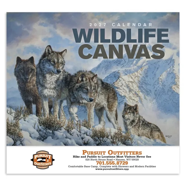 Wildlife Canvas - Stapled... from ASI 40480 Koozie Group / Norwood Triumph Calendar