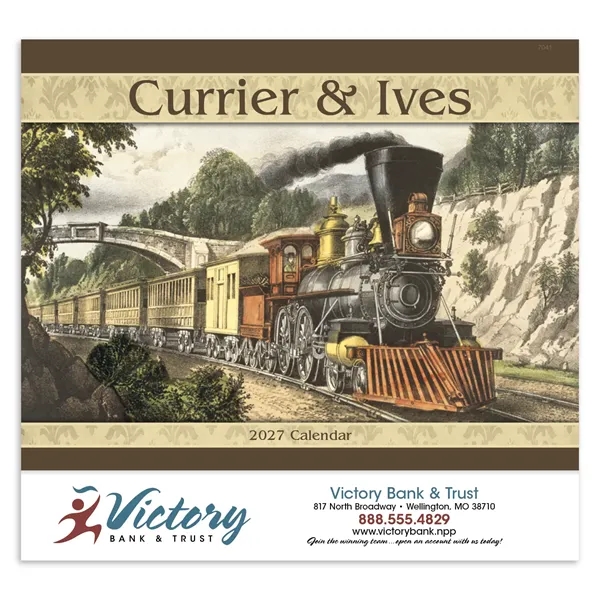 Currier & Ives - Stapled... from ASI 40480 Koozie Group / Norwood Triumph Calendar