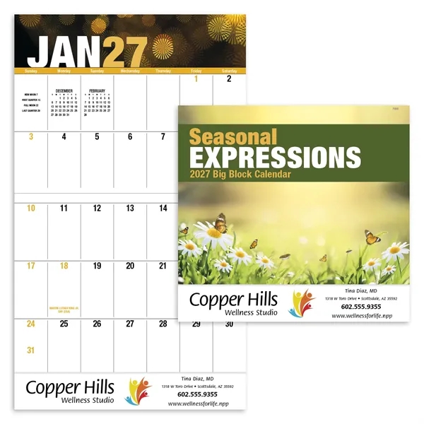 Seasonal Expressions Big Block - Stapled... from ASI 40480 Koozie Group