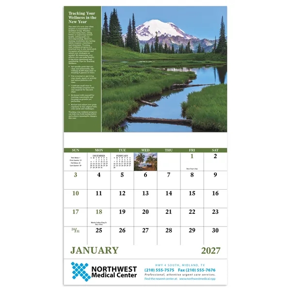 Healthy Living - Stapled... from ASI 40480 Koozie Group / Norwood Triumph Calendar