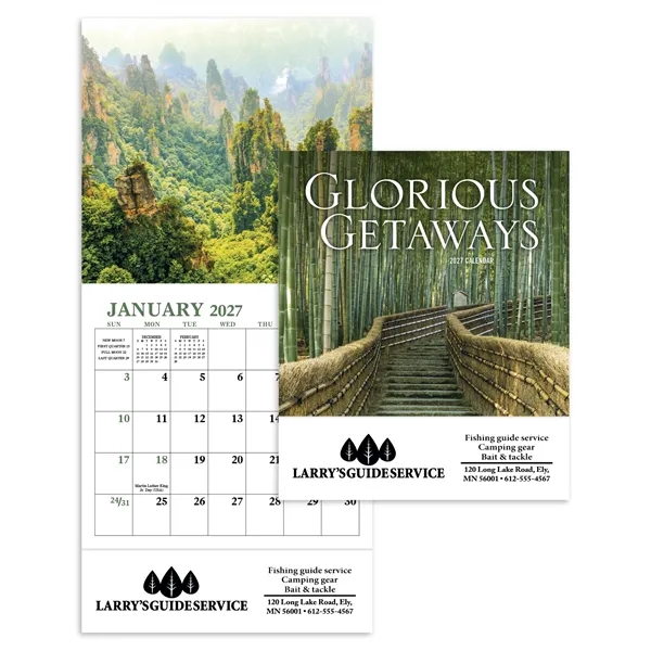 Glorious Getaways - Mini... from ASI 40480 Koozie Group / Norwood Triumph Calendar