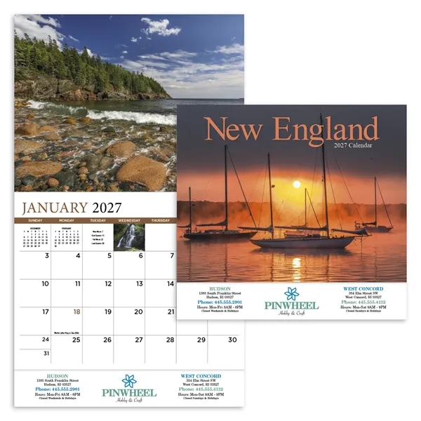 New England Appointment Calendar - Stapled... from ASI 40480 Koozie Group / HotLine®