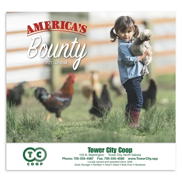 America's Bounty Appointment Calendar - Stapled... from ASI 40480 Koozie Group / HotLine®