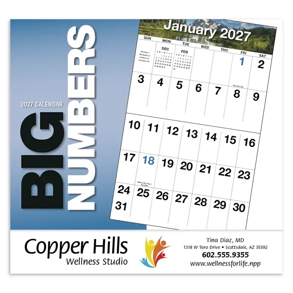 Big Numbers Appointment Calendar - Stapled... from ASI 40480 Koozie Group / HotLine®