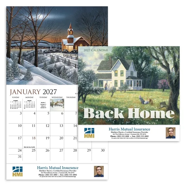 Back Home Appointment Calendar - Stapled... from ASI 40480 Koozie Group / HotLine®