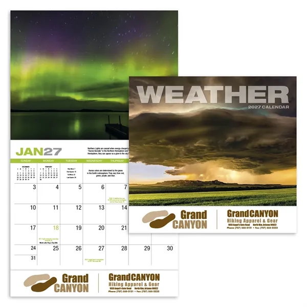 Weather Almanac Appointment Calendar - Stapled... from ASI 40480 Koozie Group / HotLine®