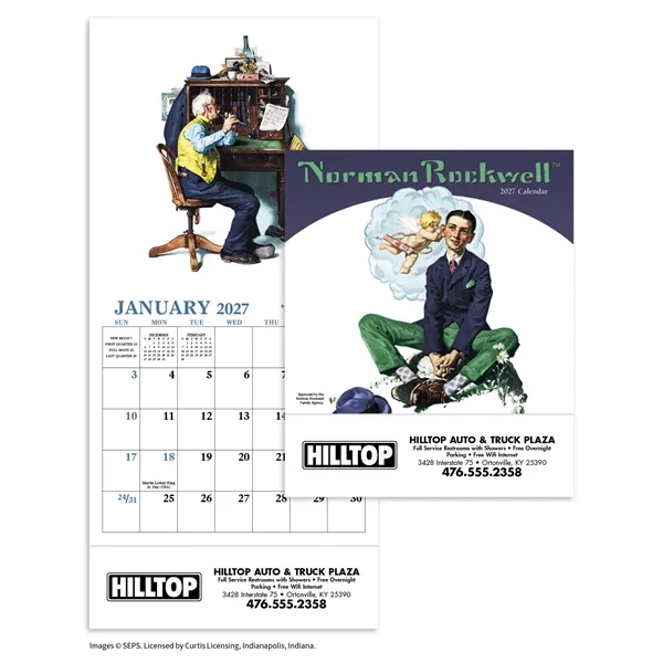 Norman Rockwell Mini Calendar... from ASI 40480 Koozie Group / HotLine®