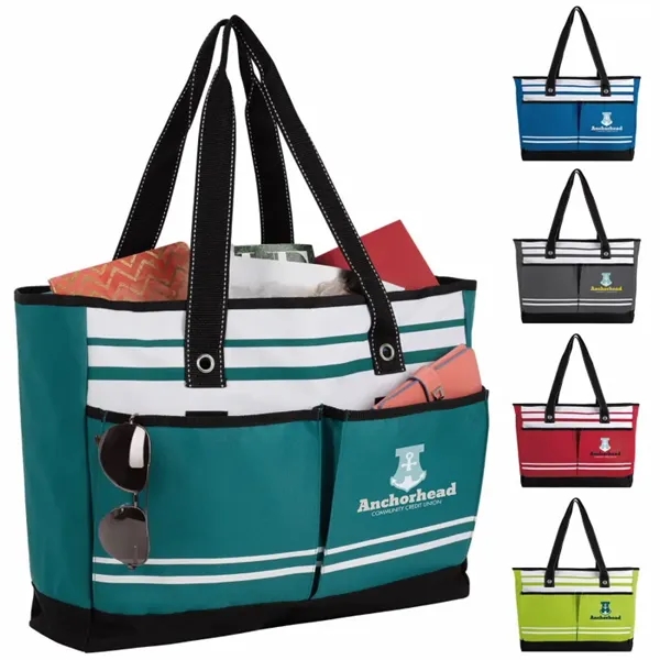 Two-Pocket Fashion Tote... from ASI 40480 Koozie Group / Atchison by BIC Norwood