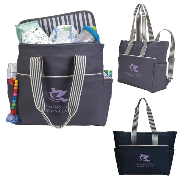 Stripe Diaper Tote-Pack... from ASI 40480 Koozie Group